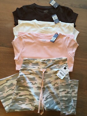 New Lot Girls clothes Target Valentine Shirt Pink Brown Camo wide