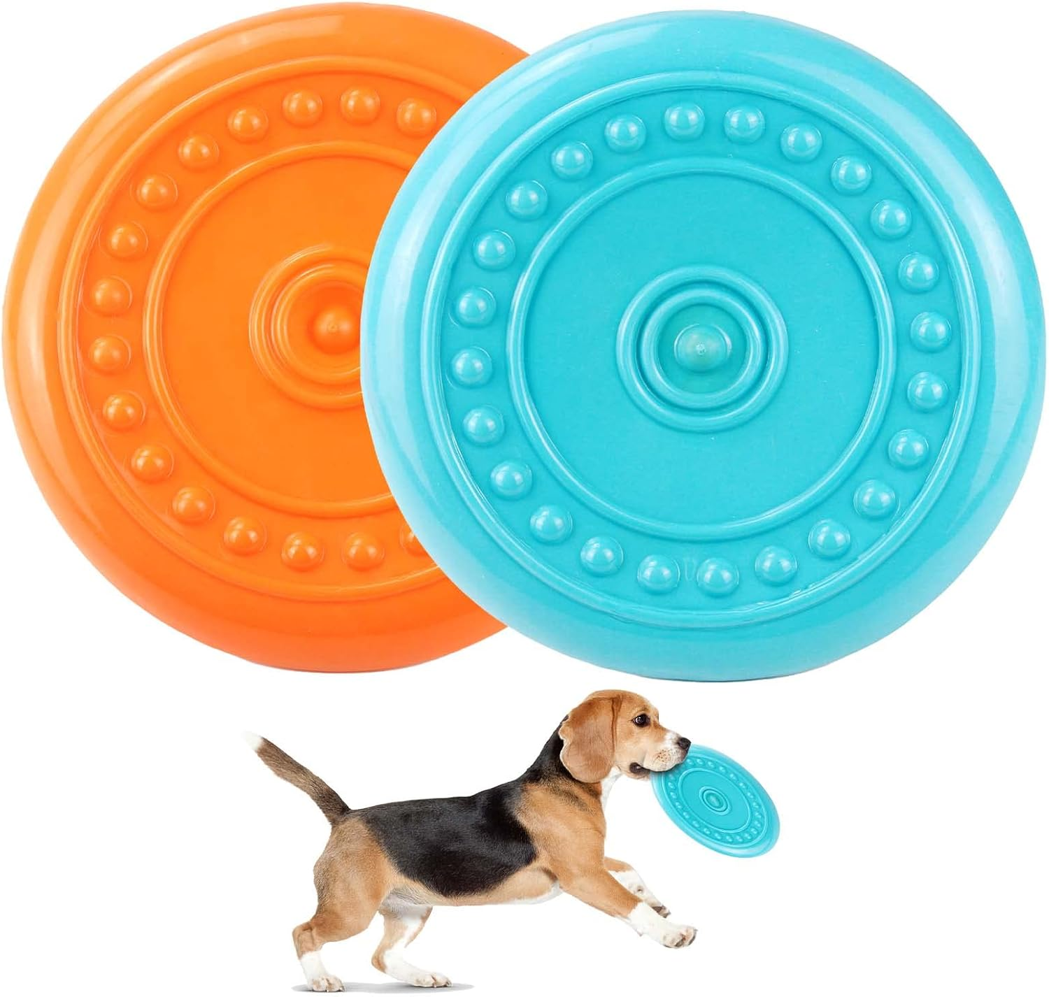 Durable Big Dog Toys - Flying Discs for Aggressive Chewers, Large, Medium & Smal