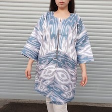 Organic Ikat Robe from Uzbekistan - Naturally Beautiful and Sustainable