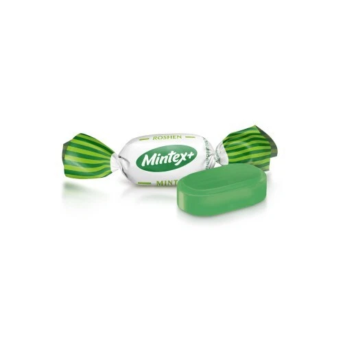 Ukrainian Sweets ROSHEN Refreshing Caramel Hard Candy "Mintex+" Mint 200g 7oz