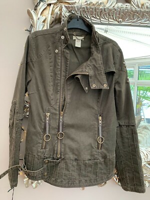 Ladies Genuine Diesel Biker Studded Embelished