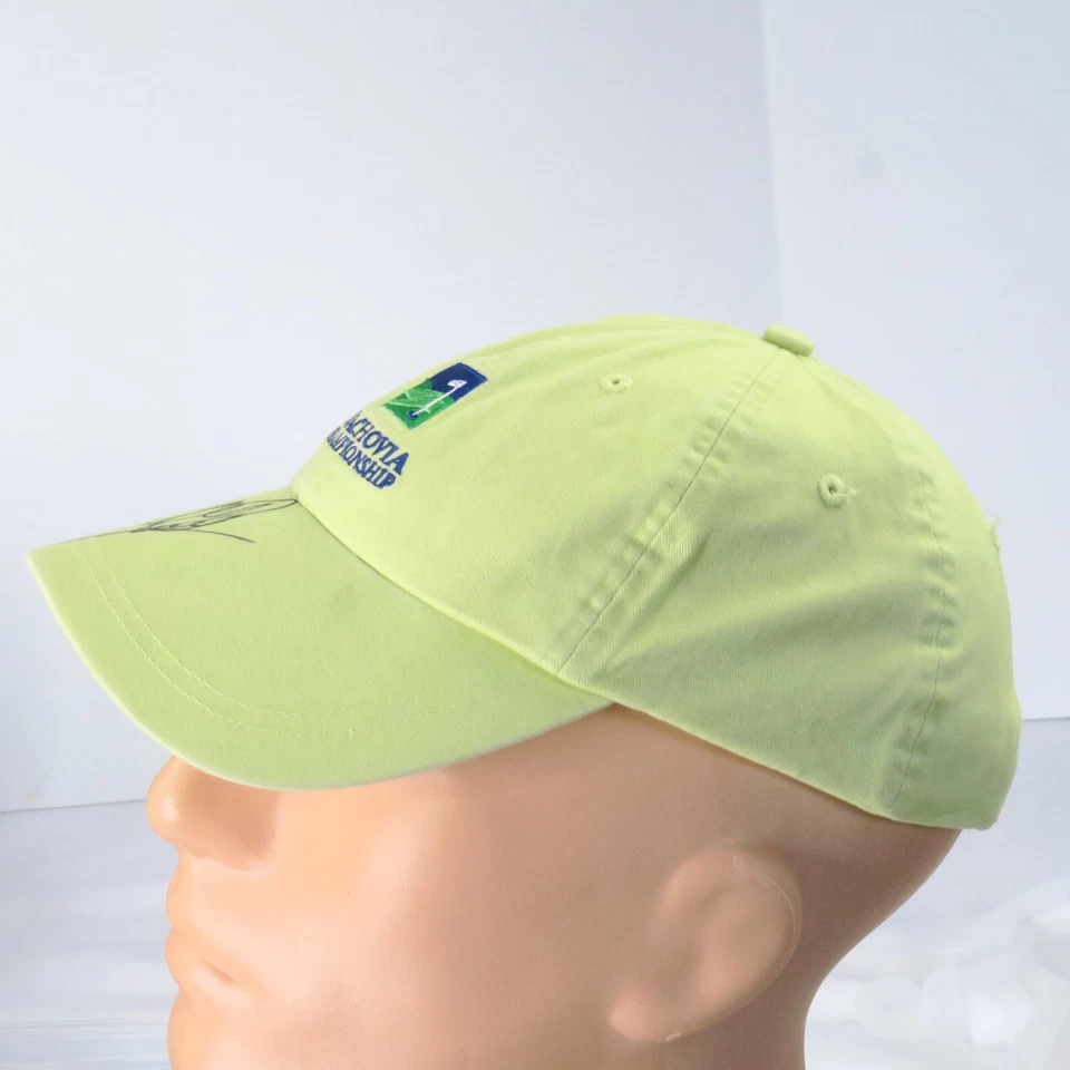 Sombrero de golf Kate Lord Wachovia Championship para mujer verde con tirantes autografiado Foto 4 de 4