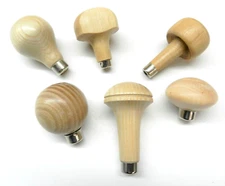 6 Pcs Graver Handles Assortment 6 Shapes Wooden Holder Setters Engravers Handles