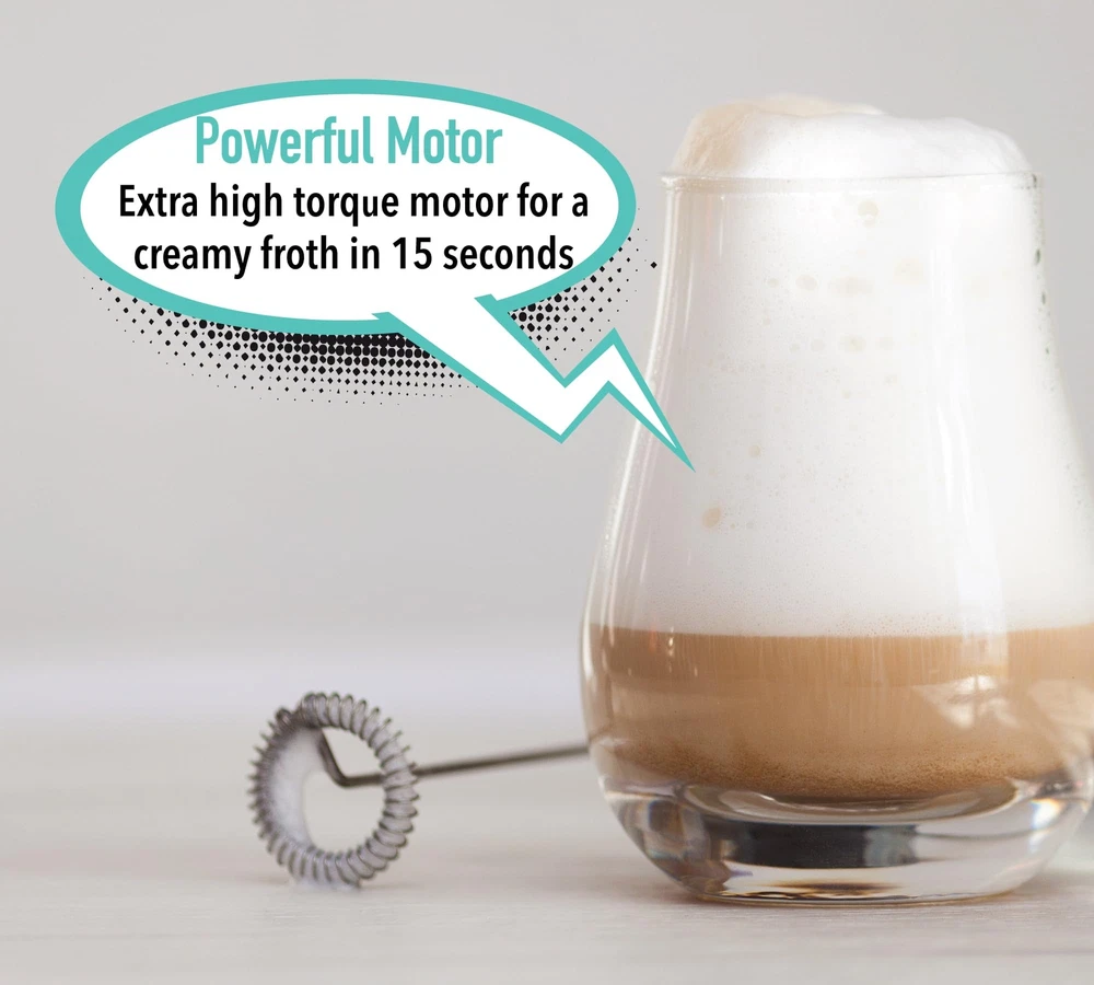 Milk Frother Wand - Hand Frother for Coffee - Drink Frother - Coffee Mixer Wa...