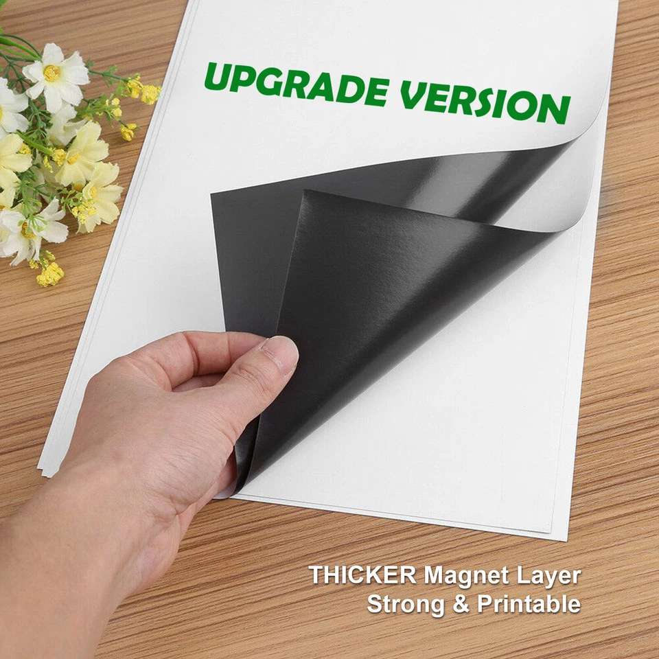 Printable Magnet Paper 50 Sheet Magnetic Photo Paper 8.5x11 Matte Inkjet Laser - Image 3 of 4
