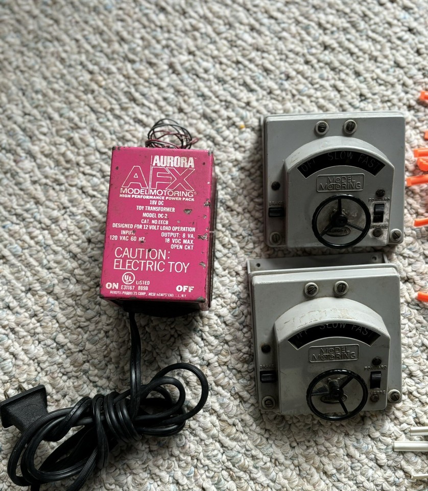 1960's Aurora Model Motoring HO Scale Slot Car Track Lot eBay