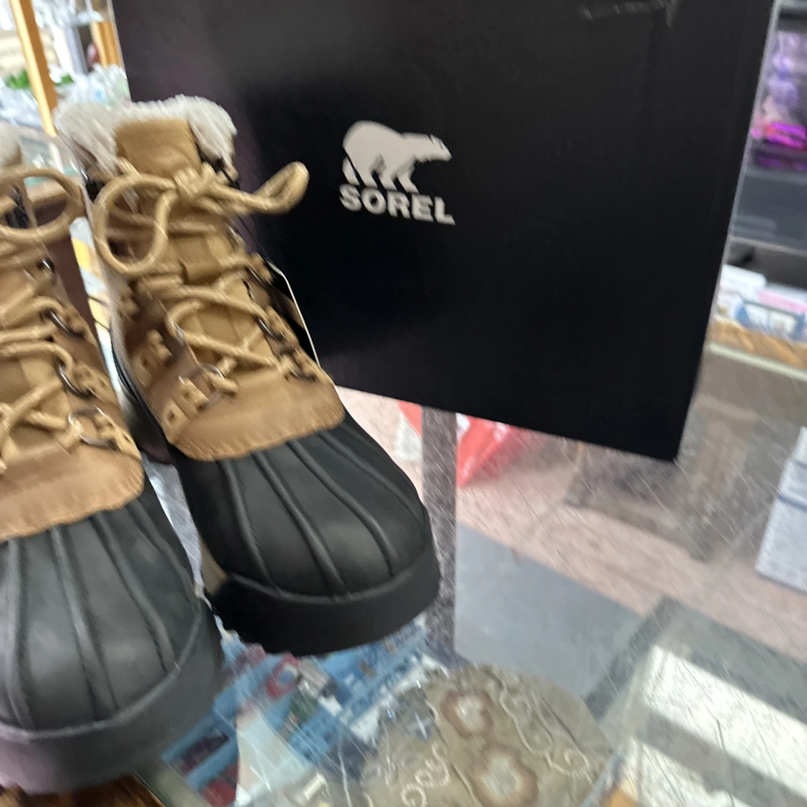 Sorel Scout 87 Lux Insulated Waterpoof Men's Work Boots [Caribou Buff/Black] NEW