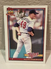 1991 Topps Desert Shield #223 Allan Anderson Minnesota Twins NRMT H