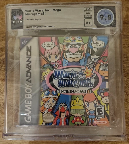 WarioWare, Inc. Mega Microgame$ (GBA, 2003) WATA 9.8 A+ Sealed Game Boy Advance