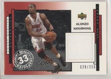 2002 Upper Deck UD Authentics Court Quality 39/350 Alonzo Mourning #AM-Q HOF 1h1