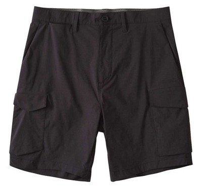 Billabong Men's A/Div Surftrek Cargo Walk Shorts Comfort Bottoms Solid Black New