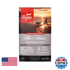 Orijen Grain High Protein Dry Dog Food Fit Trim Recipe 23.5Lb Bag