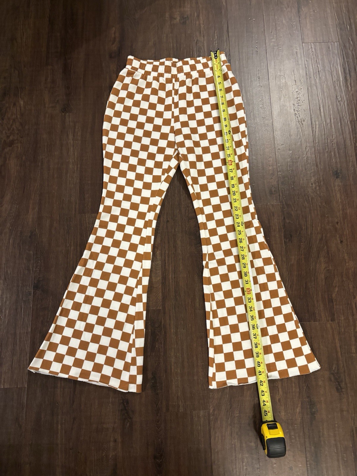 Grayson Threads Checkered Bell Bottom Flared Leg … - image 7