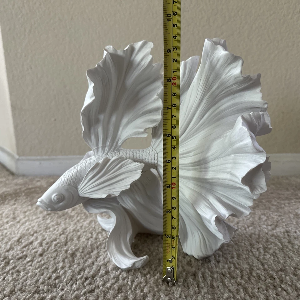 Impresionante Beta pez escultura figura decoración costera exhibición mediana NUEVO Foto 4 de 4