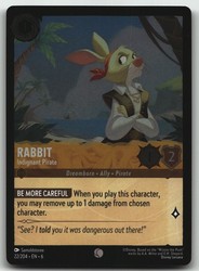 Rabbit - Indignant Pirate 22/204 Azurite Sea Cold Foil