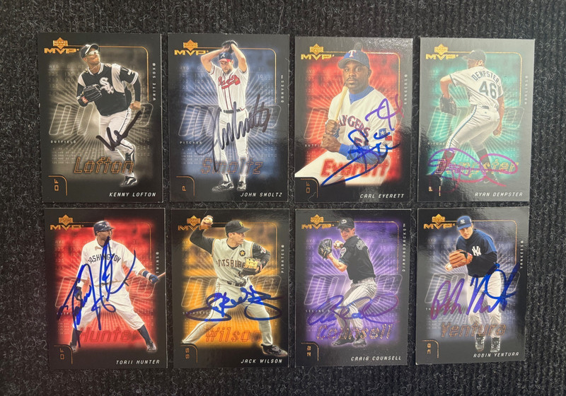 2002 Upper Deck MVP Autographed Lot (37)