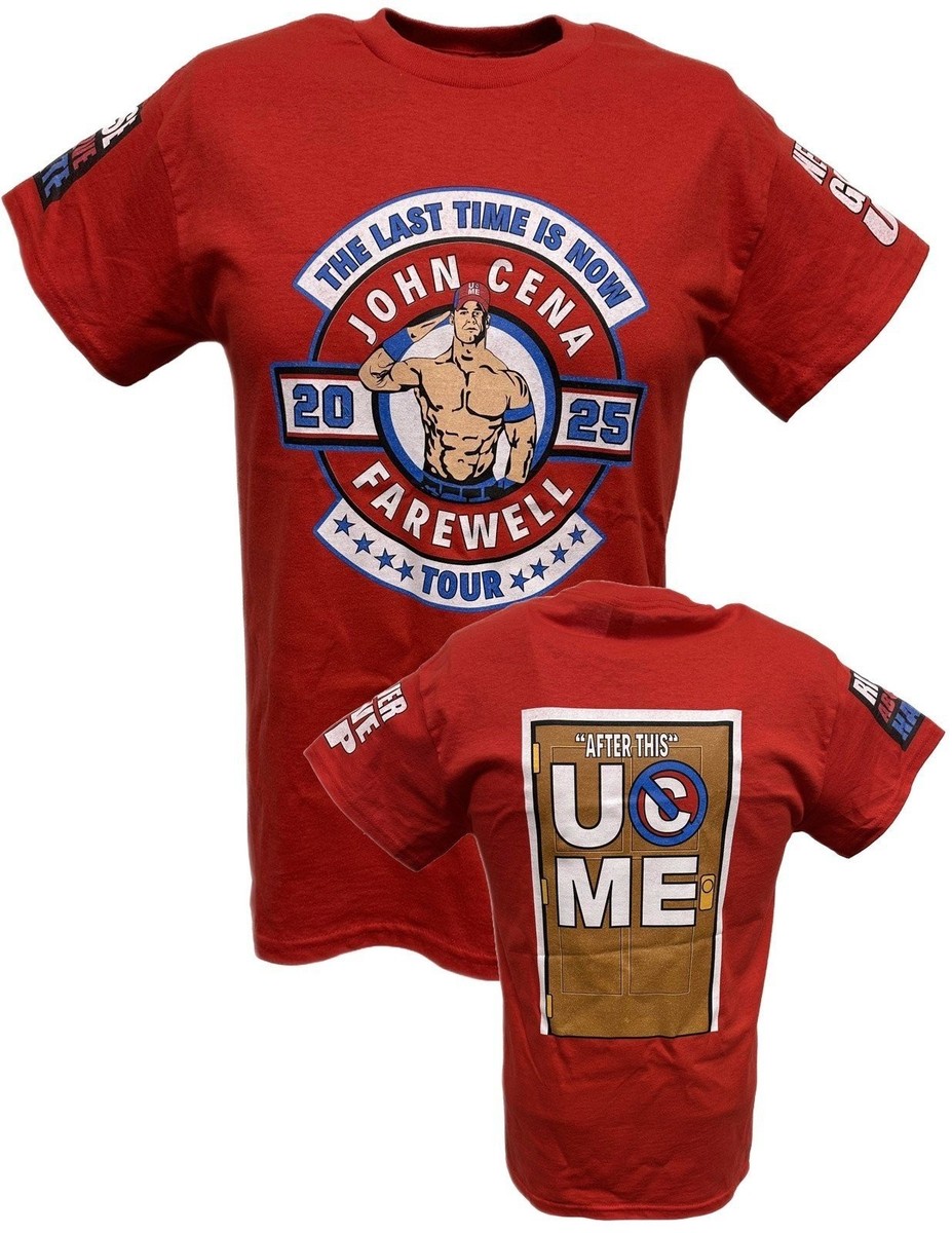 John Cena Last Time Is Now Farewell Tour Red T-shirt | eBay