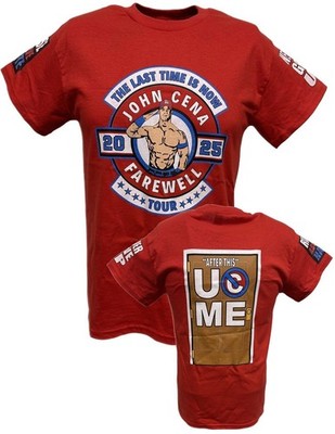 John Cena Last Time Is Now Farewell Tour Red T-shirt | eBay