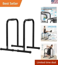 Dip Station Functional Heavy Duty Dip Stands Fitness Workout Dip bar Station ...