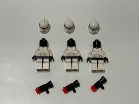 Vintage LEGO Star Wars Minifigure Clone Trooper Phase 1 (2002) - 7163 | SET OF 3