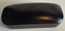 Coach New York Black Hard Eyeglass Sunglasses Case w/ Cleaning Cloth