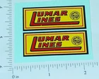 Pair Marx Lumar Lines 2" Logo Stickers MX-037