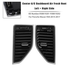 Front Left+Right Middle AC Vent Grille 95B819201 Für Porsche Macan 2014-2017
