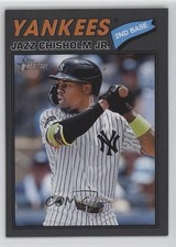 2026 Topps Heritage Dark Gray Border Jazz Chisholm Jr #196 5f0
