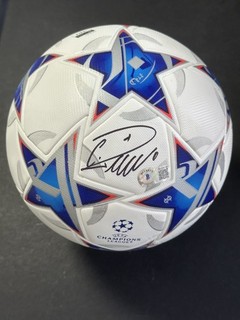 Ronaldo Signed Champions League Finals Soccer Ball BAS Beckett