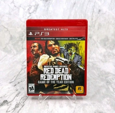 Red Dead Redemption GOTY Undead Nightmare PS3 Greatest Hits w/Map