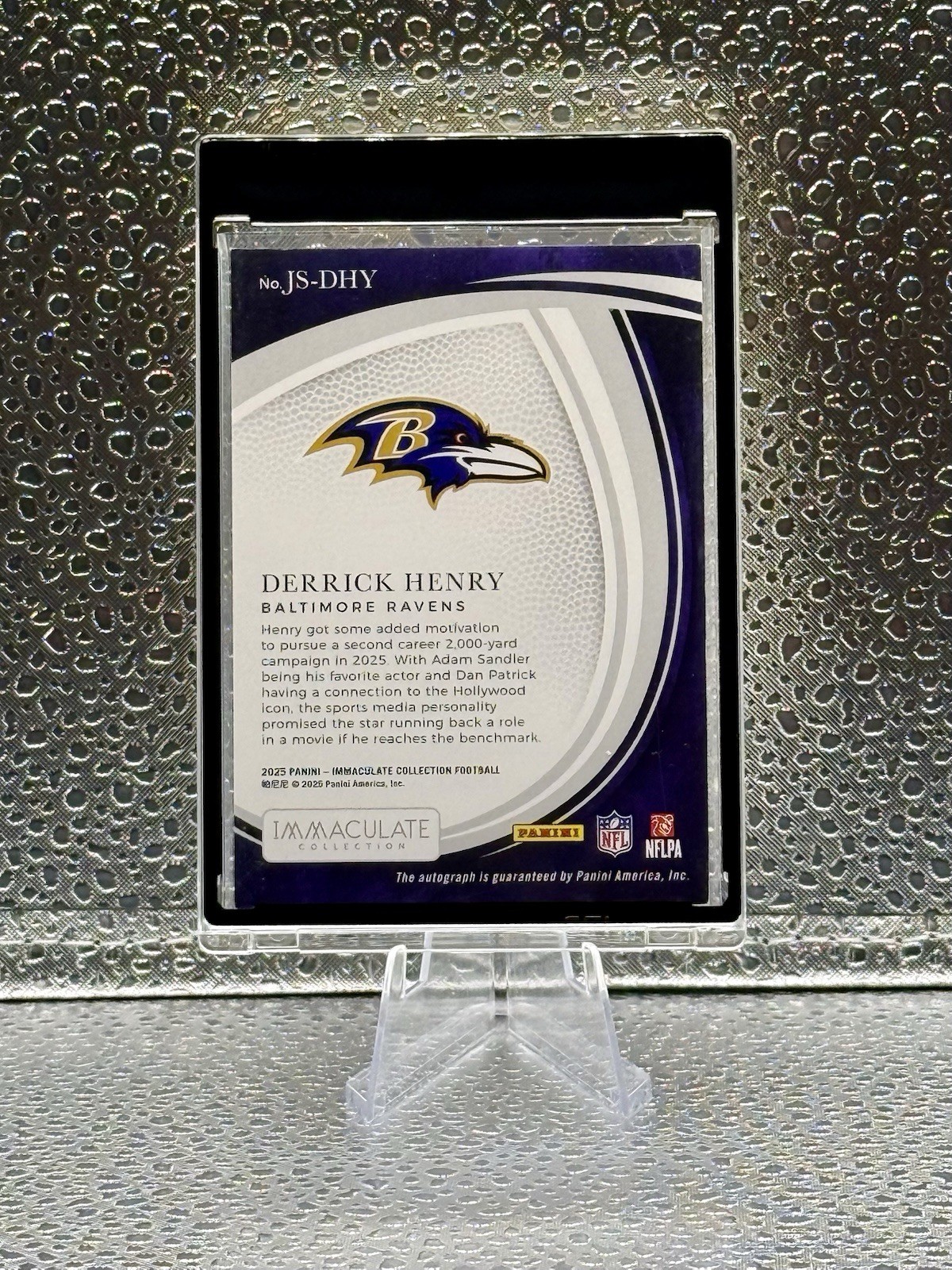 2025 Panini Immaculate Collection Derrick Henry Auto /49 Jubilee Signatures view 2