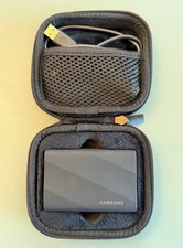 Samsung T9 1TB USB 3.2 Gen 2x2 (2,000MB/s) Portable SSD Black + Padded Case