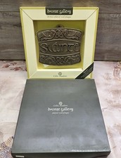 Royal Tara Slainte Irish Bronze Plated Wall Plaque Celtic Shadows NIB