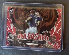 2023 Donruss Baseball Jack Leiter Unleashed Red /149 #U6 Rangers Rookie