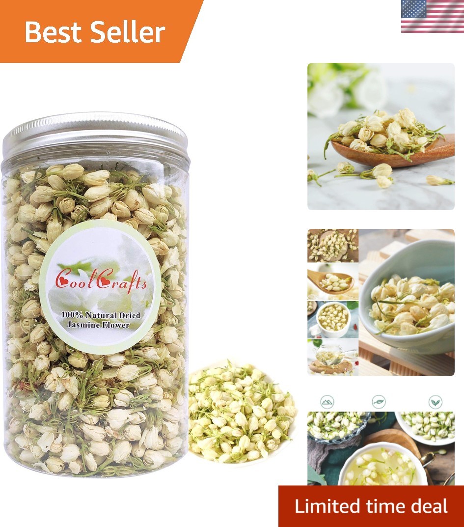 Versatile Dried Jasmine Flowers - 2oz Bundle for Baking, Soa
