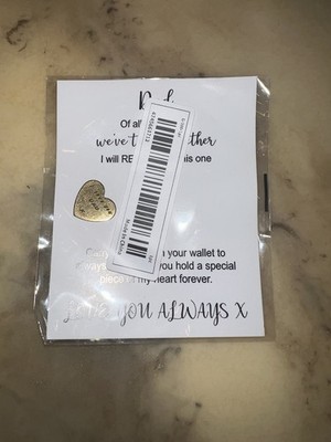 Vater der Braut Geschenk Geldbörse Medaille für ihn tragen Sie dieses Herz Papa Geste