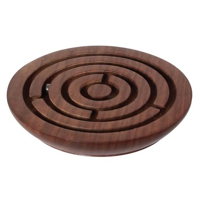 Holzlabyrinth exklusives Geduldspiel aus Palisander
