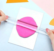 1Pc Solid Clay Rolling Pin Acrylic Clay Roller DIY Modelling Tools Polymer