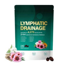 Lymphatic Drainage Supplements, 240 Softgels, 4275mg Lymph System Support.Supple