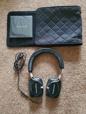 Bowers & Wilkins B&W P5 Wired Headband Headphones Over Ear Black Excellent