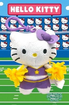 Hello Kitty Adventure Kitty Series Cheerleader Kitty - Plush Dangler Clip-on
