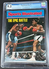 Muhammad Ali vs Joe Frazier Sports Illustrated CGC 9.2 Newsstand White Pages