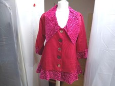 MÜLLER & CONSORTEN Designer-Jacke Unikat rot/pink