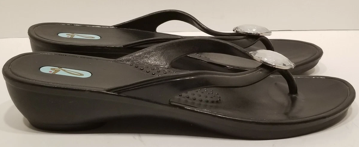Okal Black Large Flip Flops 10