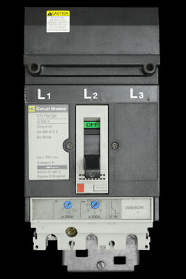 SQUARE D 200 AMP 36kA DREIFACHPOL MCCB CNAE34200