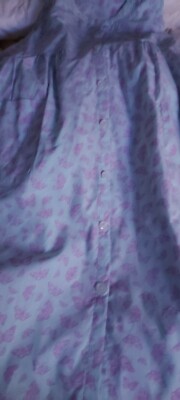 pink k button front pocket robe or dress gown size s nwot