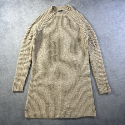 Mango Sweater Dress Womens Small Wool Blend