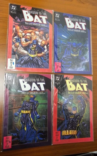Batman Shadow Of The Bat “The Last Arkham” 1-4 Set Of 4 Vintage DC Comic Books
