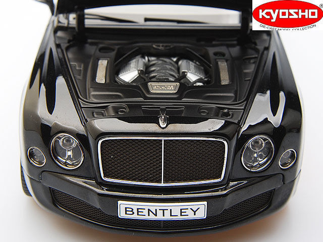 KYOSHO 2014 Bentley Mulsanne Speed-Onyx Black/Cream Interior 1:18