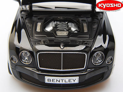 KYOSHO 2014 Bentley Mulsanne Speed-Onyx Black/Cream Interior 1:18